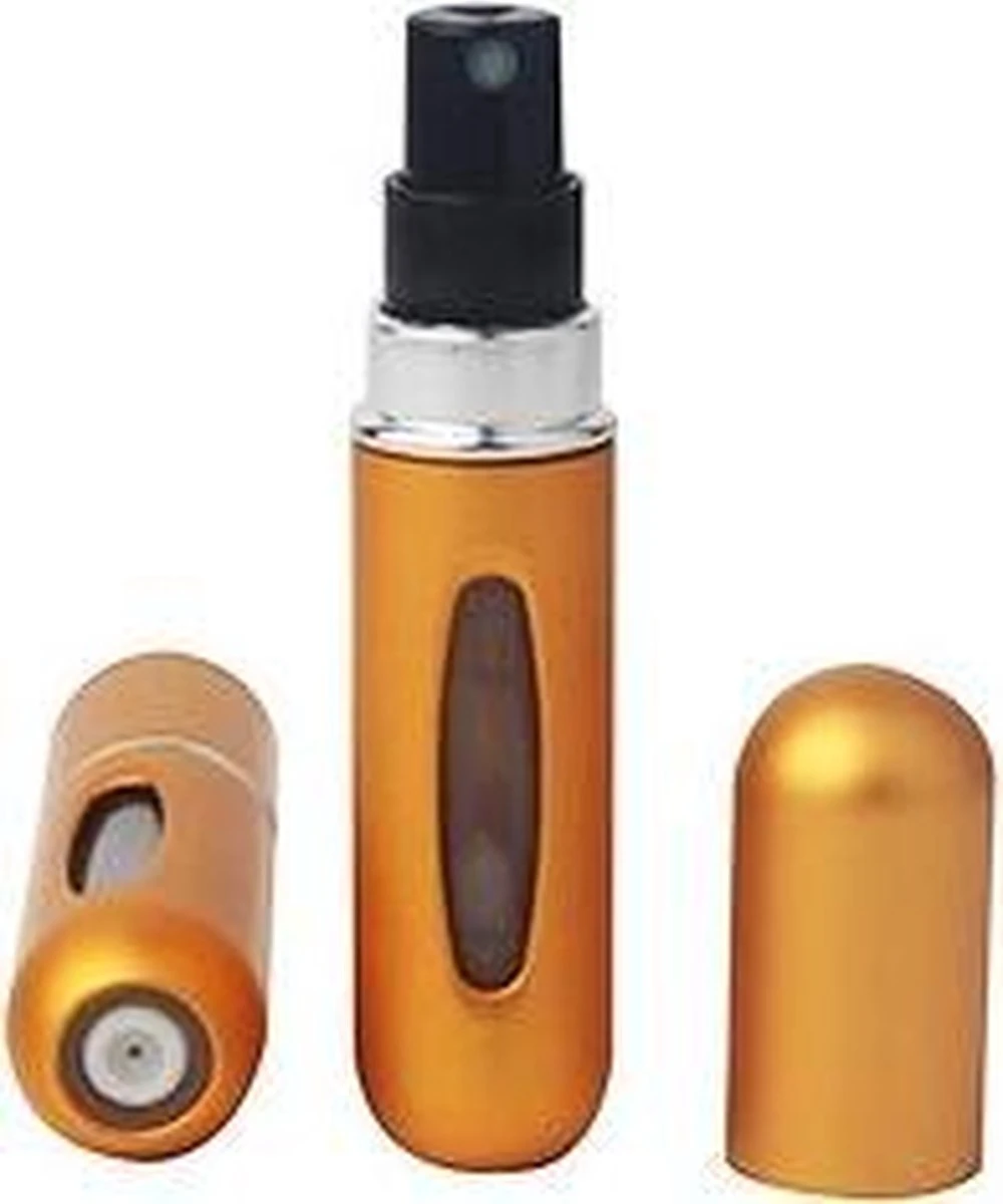 MaxedMore Navulbare Parfumverstuiver 5ml Rood/Licht Roze/ Oranje/Groen/ Blauw/ Grijs - 65 Keer Spraybare Parfum Verstuiver - Hervulbaar Tasverstuiver Voor Parfum - Meeneem Mini Geur Flesje Voor Op Reis - Lipstick Formaat Navulbaar Parfumflesje - Afbeelding 4