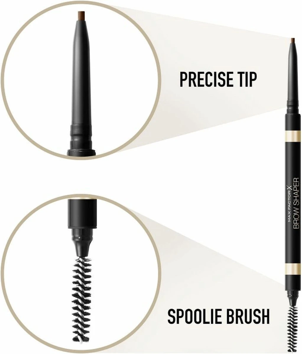 Max Factor Brow Shaper Wenkbrauwpotlood - 030 Deep Brown - Afbeelding 2