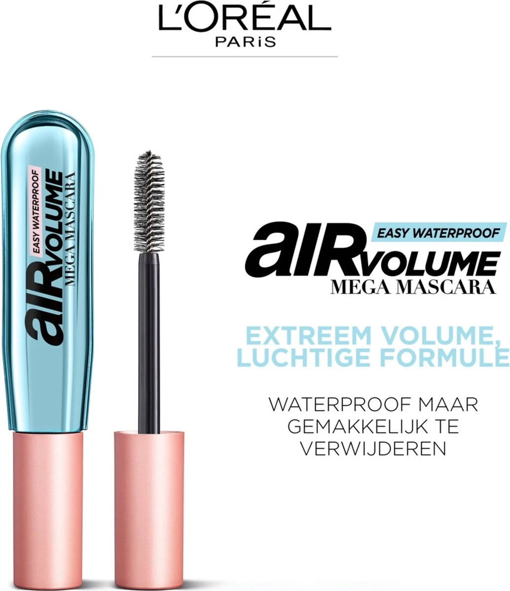 L’Oréal Paris Air Mega Volume Mascara - 01 Black Waterproof - Mega Volume Mascara - 9.4 Ml - Afbeelding 3
