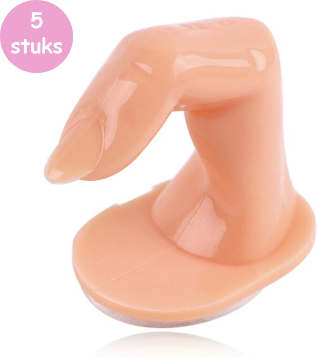 Oefenvinger Voor Nagels – Nail Art – All-in-1 Set – 5 Stuks - Nagel Set – Nail Trainer – Nail Tips – Acrylnagels Starterspakket – Nagel – Nail Trainer Hand – Oefen Hand Nagels - Nailtrainer Nagel Oefenhand - Afbeelding 7