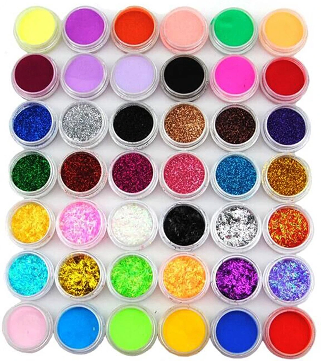 Acrylnagels Set | Nepnagels | Acryl Nagels Kit Starterspakket | Basispakket | Acrylnagels | Nail Art Pakket | 42 Kleuren Acryl Poeders/Glitters | 500 Franse Tips | Acrylic Liquid | Nagel Lijm | Plaknagels | 72 Delig | Nagel Set | Nagelstad - Afbeelding 6