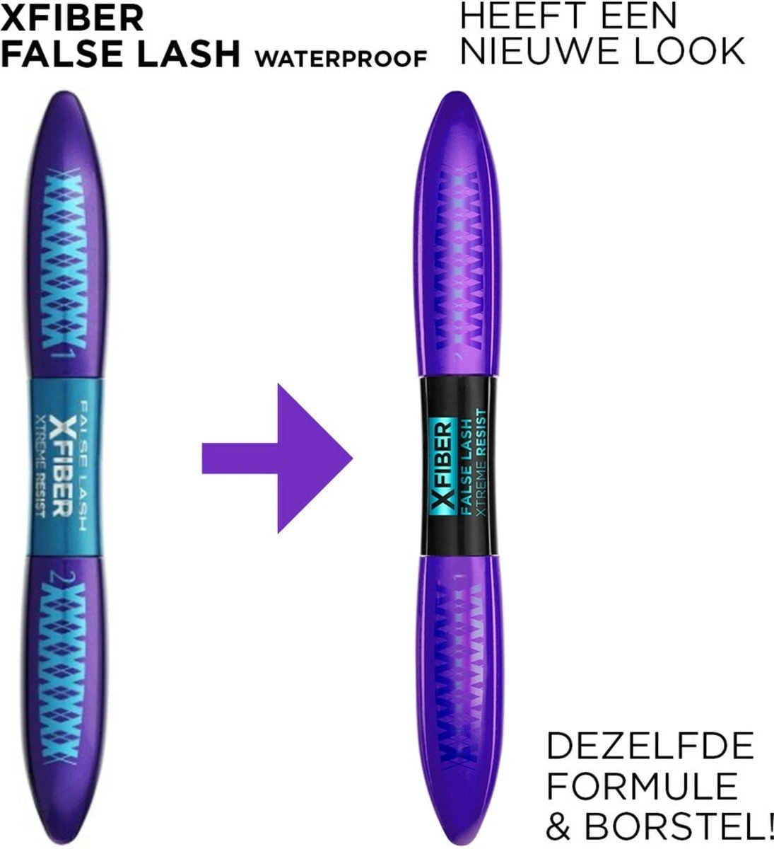 L'Oréal Paris False Lash Xfiber Xtreme Resist Mascara - Zwart - Waterproof - Afbeelding 2
