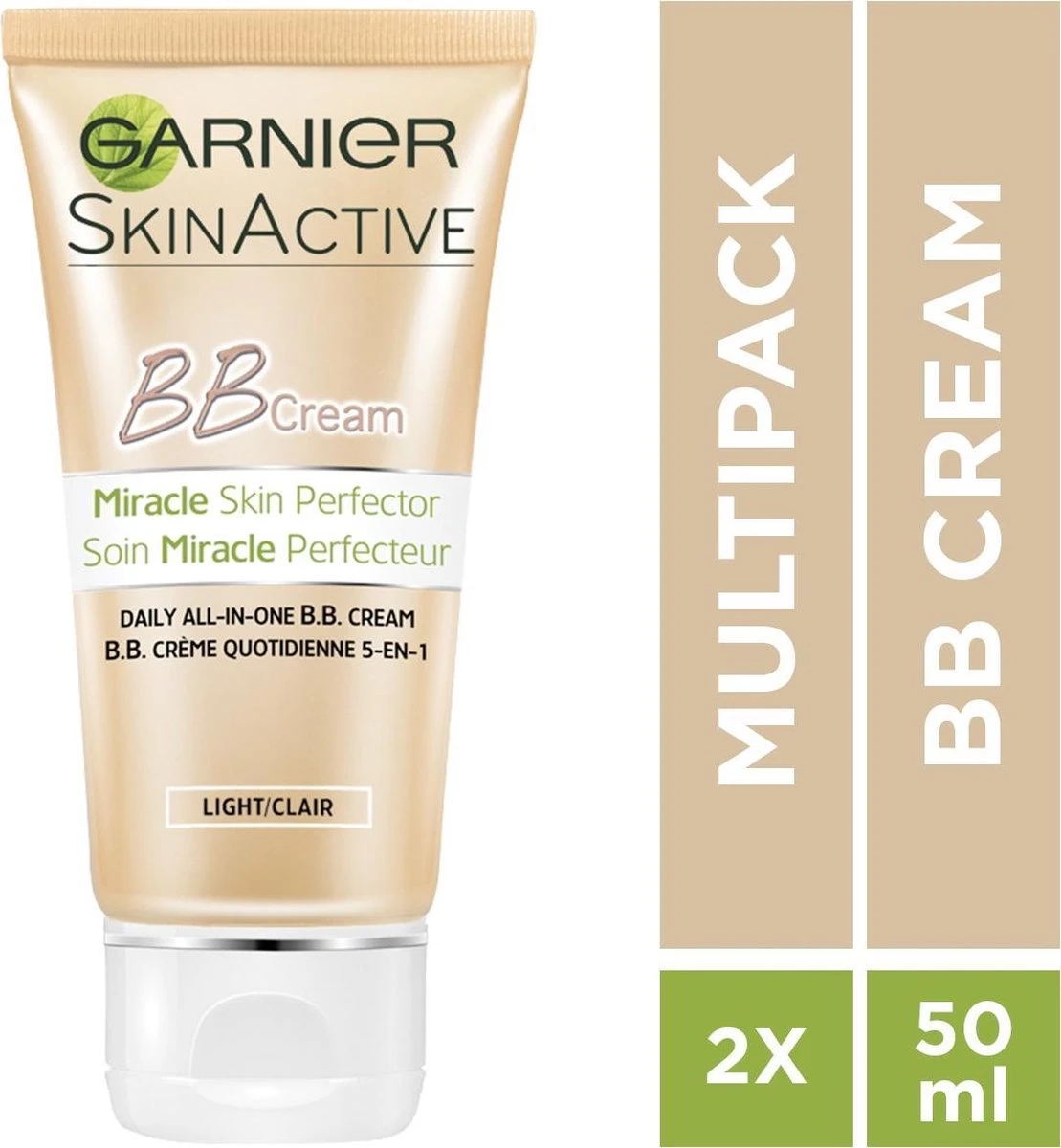 Garnier Face SkinActive - BB Cream Classic Light 5-in-1 Dagverzorging - 2x 50 Ml - Afbeelding 6