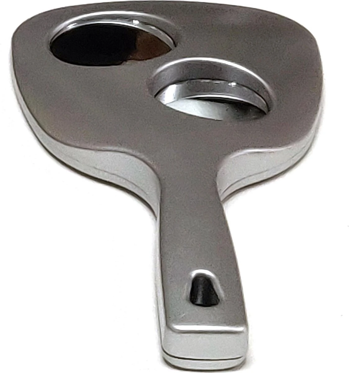 Handspiegel Trio - Spiegel Ø 13,5 Cm - 1X 3X & 5X Vergrotend - Zilver - Afmeting: 25 X 13,3 Cm. - Afbeelding 2