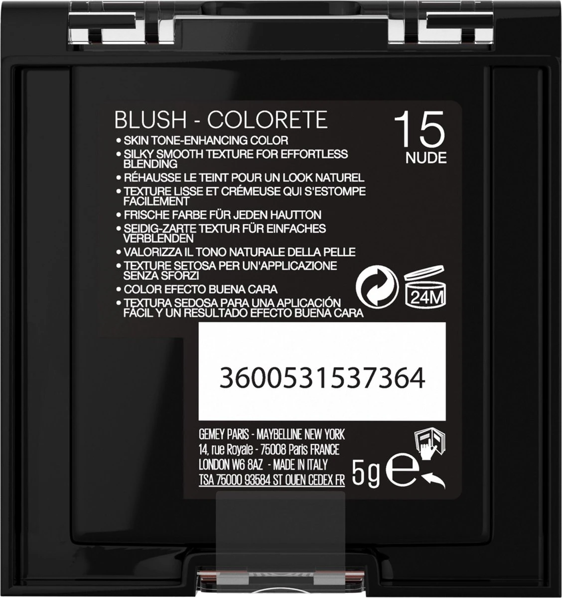Maybelline Fit Me Blush - 15 Nude - Oranje - Natuurlijk Ogende Rouge - Afbeelding 8