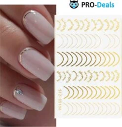 PRO-Deals | Nagelstickers | Tijdelijk 1 + 1 Gratis | Unieke Nagel Stickers | Kleur Goud | Nail Art 3D Stickers | Nagelstickers | Nagel Decoratie