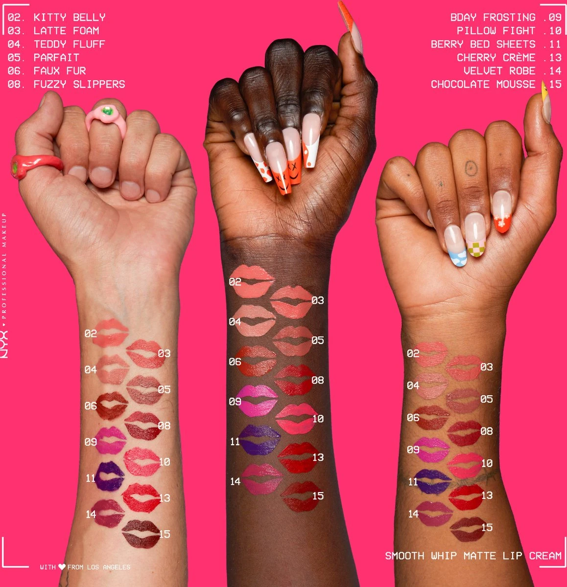 NYX Professional Makeup - Smooth Whip Matte Lip Cream Faux Fur - Vloeibare Lippenstift - 4ML - Afbeelding 6