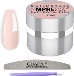 GUAPÀ® Builder Gel | BIAB | Gellak | Gel Nagels | Babyboom Pink | Builder Gel Pink | 15 Ml