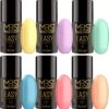 Gellak 6-delige Set -Gel Nagellak -Pastel Kleuren -Gellak 5ml