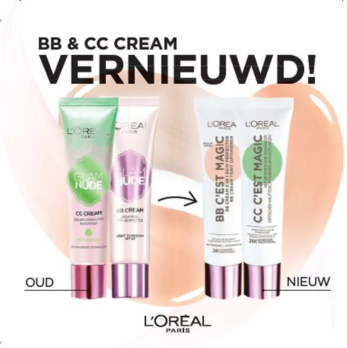 L’Oréal Paris - C'est Magic - Anti-roodheid Crème - CC Cream - 30 Ml - Afbeelding 2