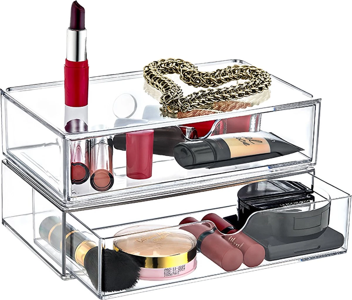 Box Up Make-Up Lade Organizer - Lade Module - Modulair - Transparant - Afbeelding 3