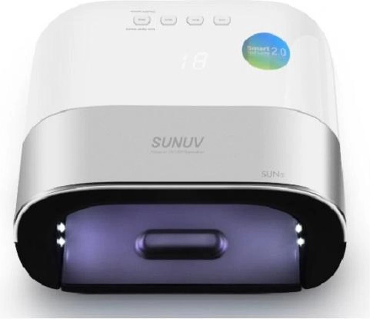 NAGELLAMP - Professionele Nageldroger - 48 Watt - LED UV Nagellamp - Gel Nagellak - 36 LEDlampjes - SMART Sensor – Timer - Nagel Gellak - Wit/Zilver - Afbeelding 4