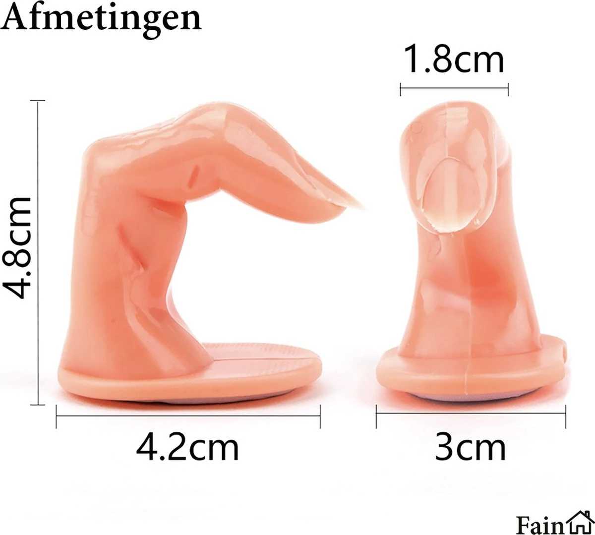 Oefenvinger Voor Nagels – Nail Art – All-in-1 Set – 5 Stuks - Nagel Set – Nail Trainer – Nail Tips – Acrylnagels Starterspakket – Nagel – Nail Trainer Hand – Oefen Hand Nagels - Nailtrainer Nagel Oefenhand - Afbeelding 2