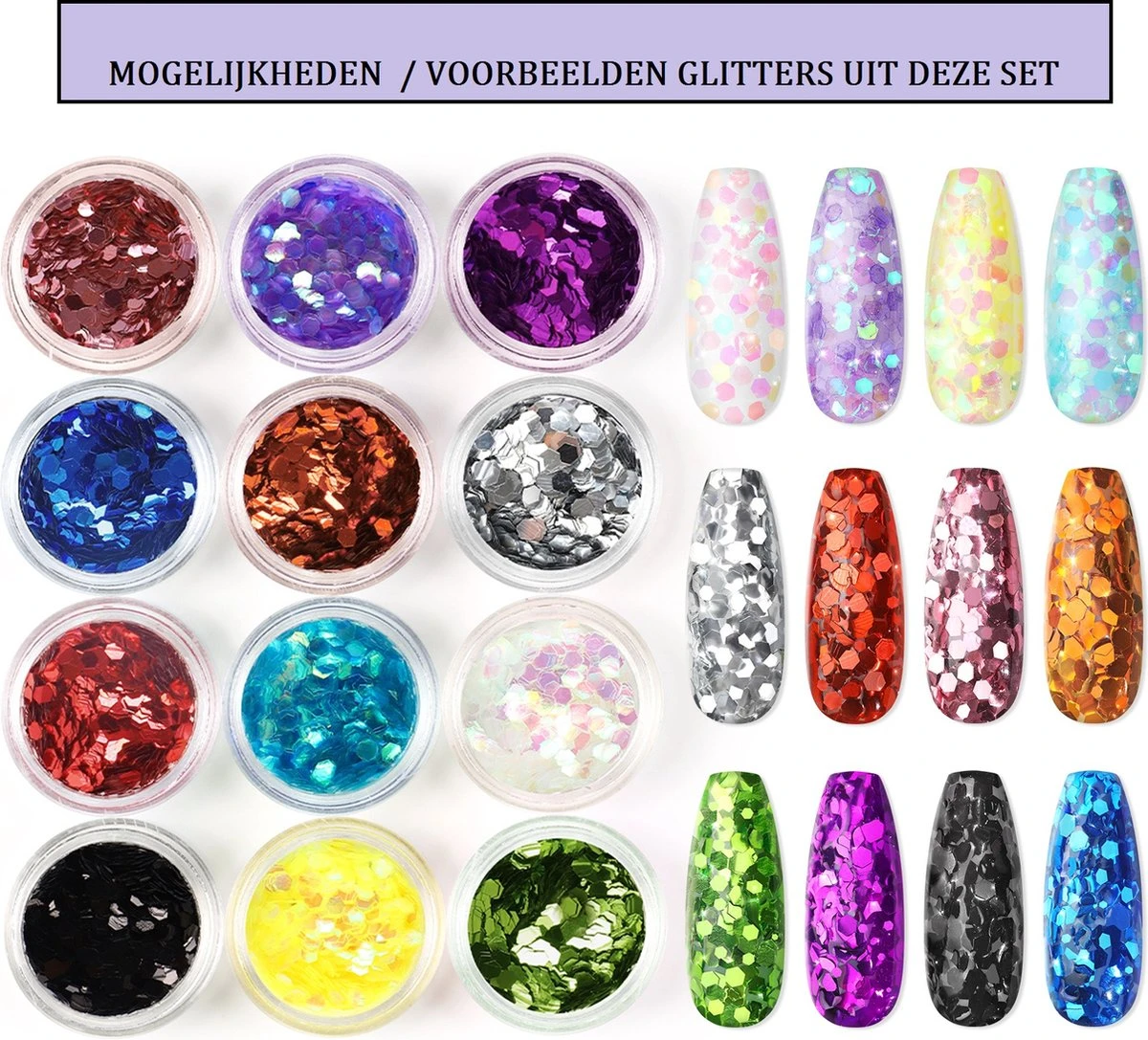 Royala Acrylnagels StarterSet - 500 Clear French Tips - Nagellijm - Nailart - 3 Colors Acryl Poeders - StarterSet - Nepnagels - Manicure Set Voor Nail Art Kit - Nagel Decoratie - Acryl Poeders - Acryl Vloeistof- Monomer - Afbeelding 9