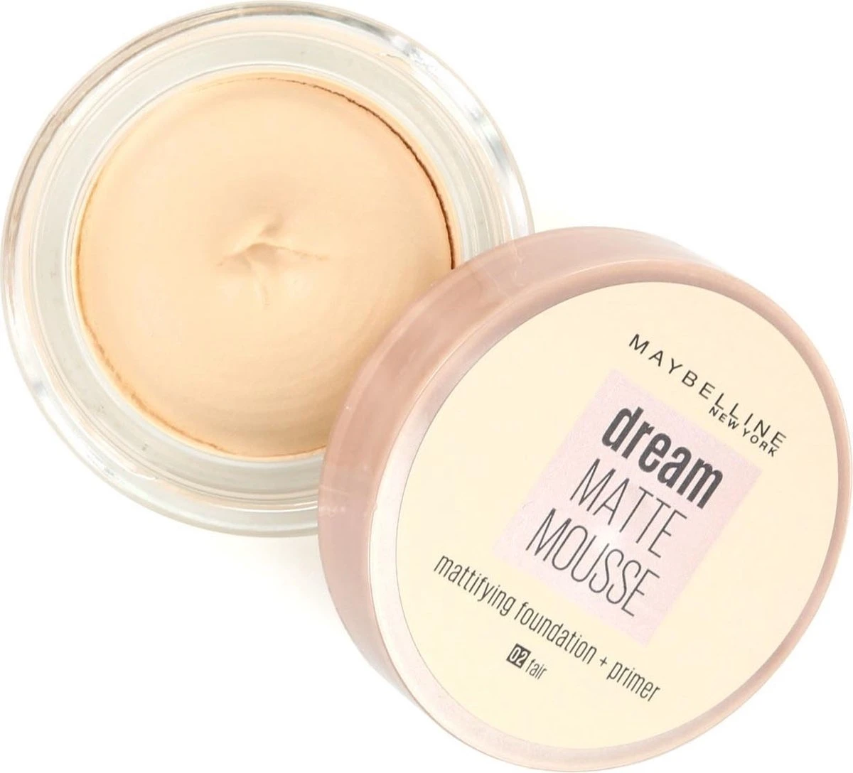 Maybelline Dream Matte Mousse Foundation + Primer - 02 Fair