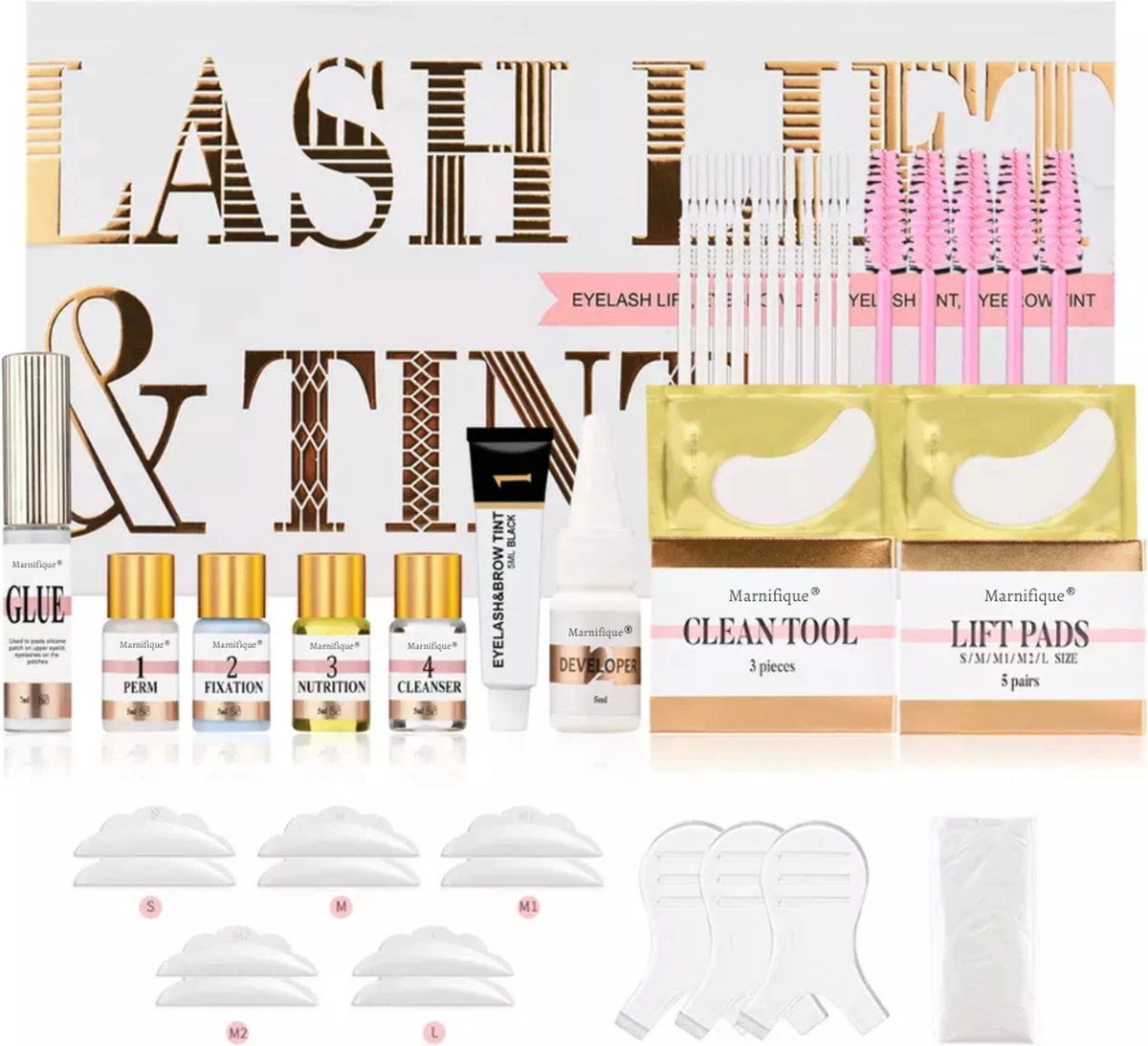 Marnifique® - Professional Lash Lift Kit - Wimper Lift - Inclusief Zwarte Wimperverf - Wimperlifting Set - Brow Lamination - Starterkit - Voor Professioneel Gebruik - Afbeelding 7