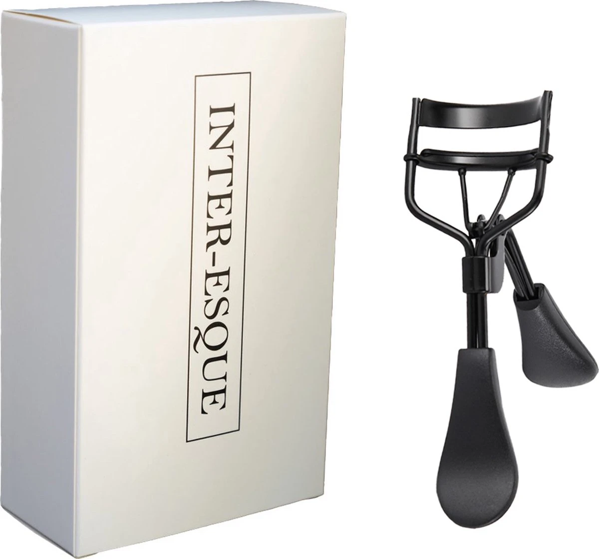 INTER-ESQUE® Wimperkruller - Eyelash Curler + 5x Gratis Extra Siliconen Pad - Zwart - Afbeelding 4
