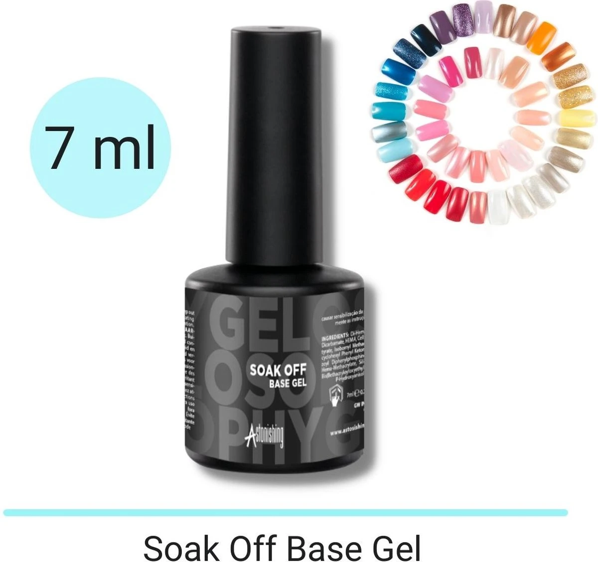 GUAPÀ® Base En Top Coat Gellak | Gellak | Gellak Starterspakket | High Shine No Wipe Top Gel | Base Coat Gellak | Poly Gel | Acryl Nagels | Nagels | 2 X 7ml - Afbeelding 6