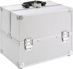 AREBOS Cosmetica Koffer - Beauty Case - Cosmetica Trolley - 15 L - Zilber