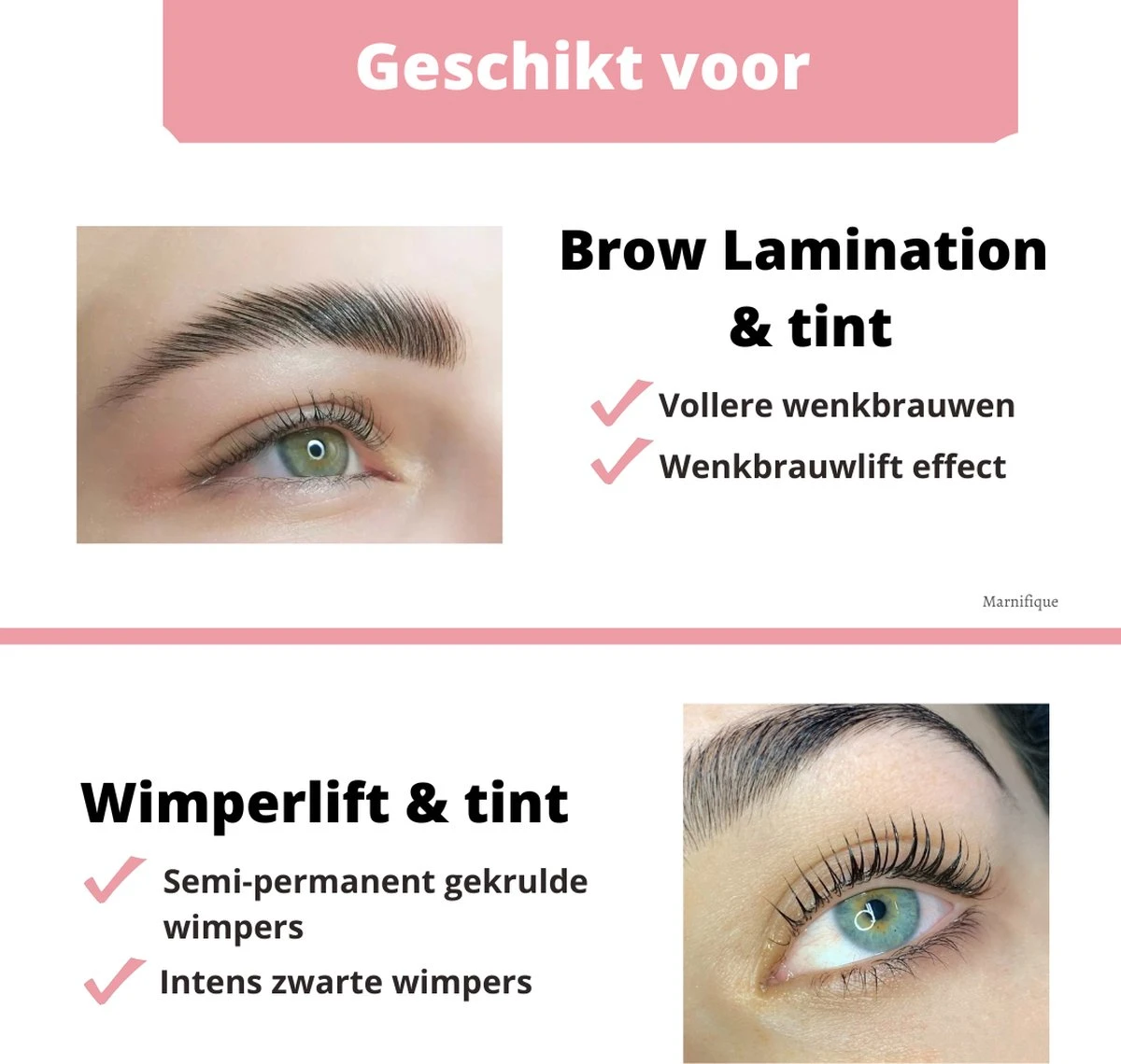 Marnifique® - Professional Lash Lift Kit - Wimper Lift - Inclusief Zwarte Wimperverf - Wimperlifting Set - Brow Lamination - Starterkit - Voor Professioneel Gebruik - Afbeelding 2