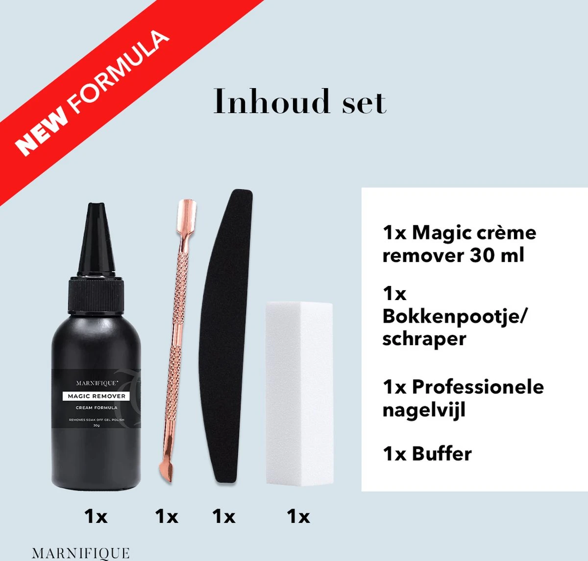 Marnifique® - NEW FORMULA - Gellak Cream Remover Set 30 Ml - Gel Polish Remover - Gellak Remover - Gel Polish - Gellak Verwijderen - Gellak Verwijderaar - Nagellak Remover - BIAB Remover - Vijl - Aceton - Afbeelding 5