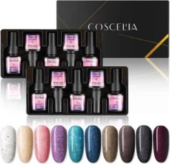 10 Kleuren Gellak - Gel Nagellak - Gellakset - Nagelset - Manicureset - 10 Kleuren Gel Polish - Gelnagels - Nagellak - Gelnagel Kit