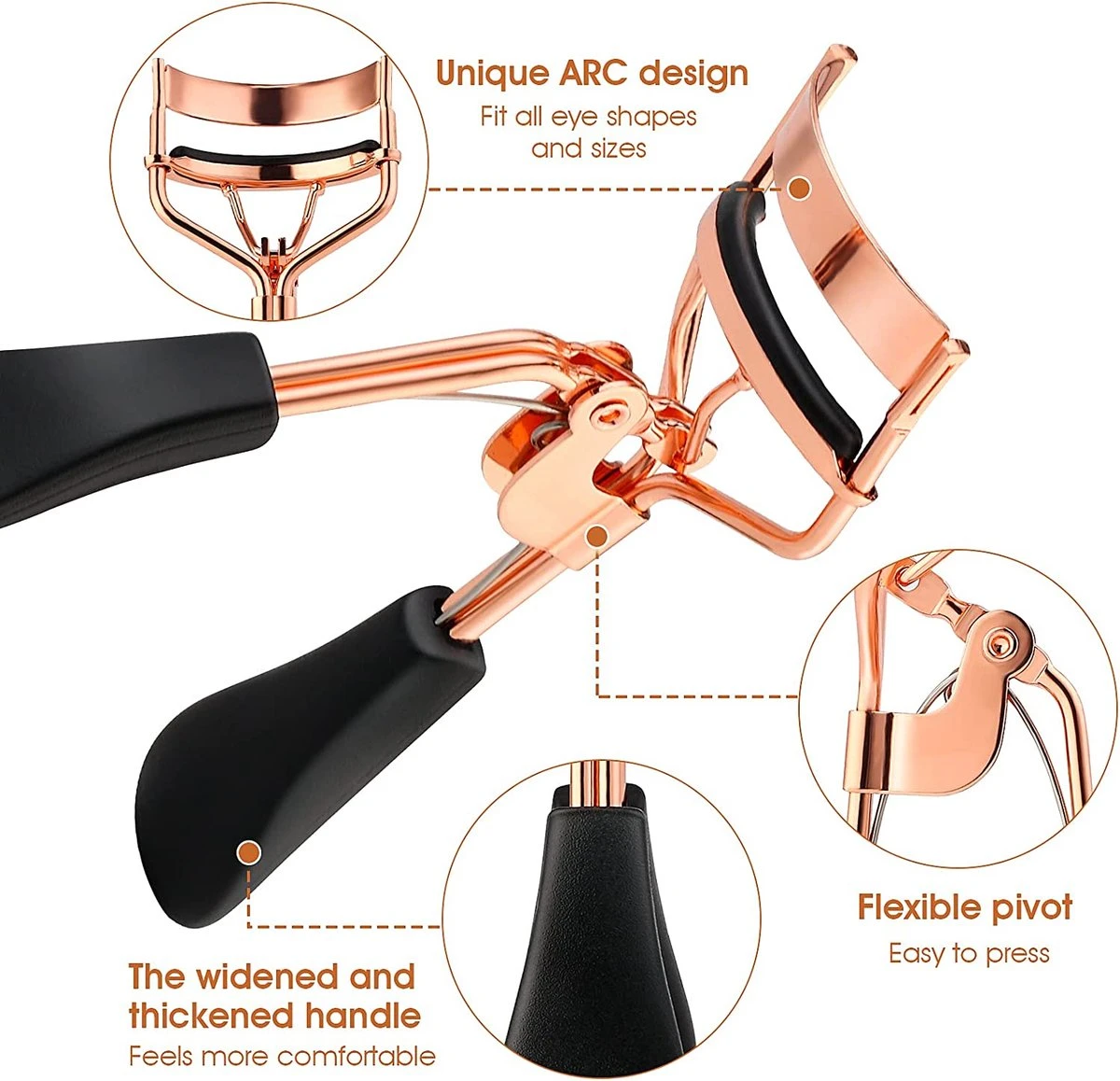 BOTC Professionele Wimperkruller / Wimperkrultang -kleurig - Wimperlifting - Persoonlijke Verzorging - Beauty - Make-up - Afbeelding 3