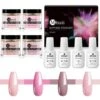Dipping Powder Starter Kit - 4 Kleuren - Roze - Dip Poeder - Acryl Nagels - Dip Poeder Starter Kit - Starterset - Dip Nagels - Nagel Poeder - Acryl Poeder - MTSSII - Dip Powder-