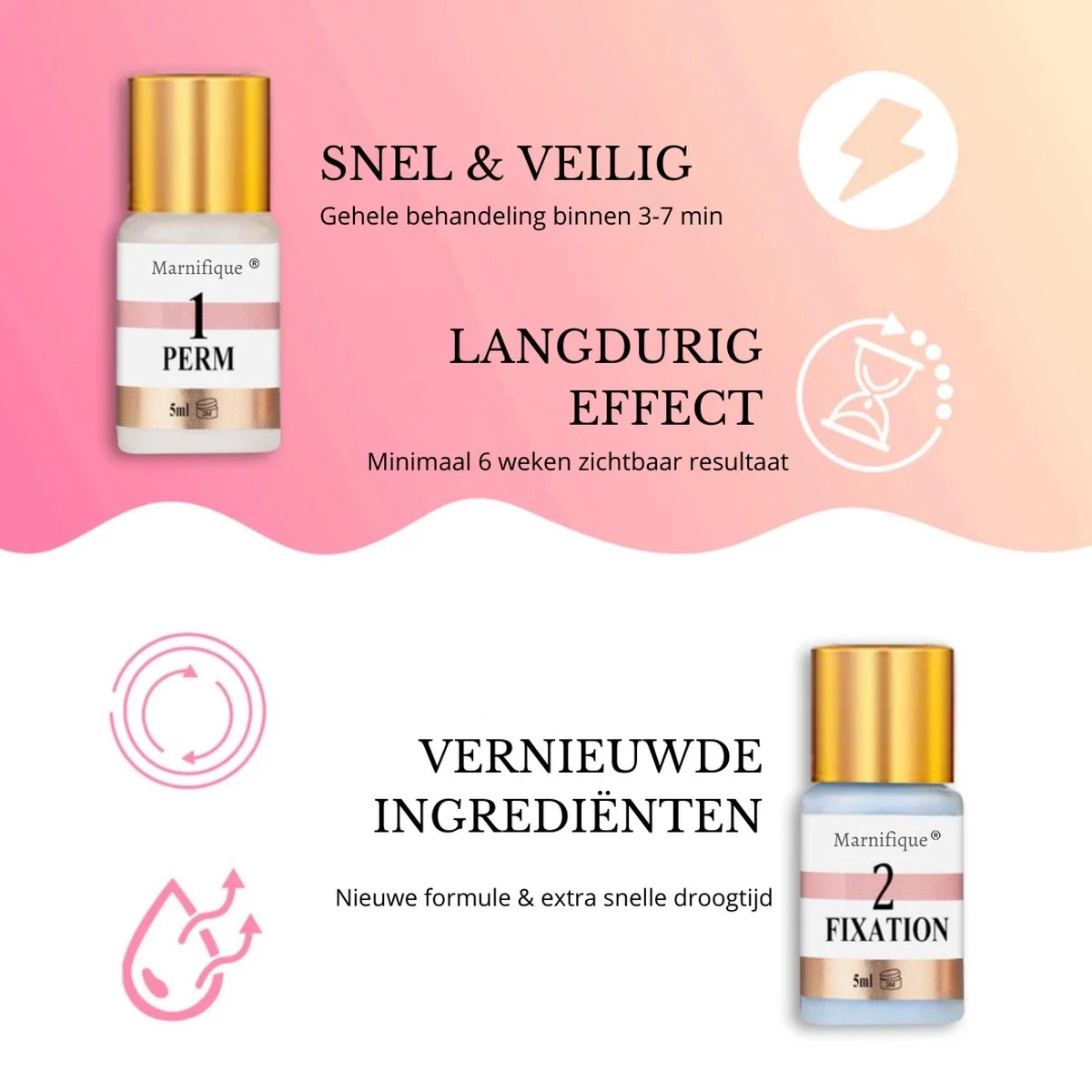 Marnifique® - Professional Lash Lift Kit - Wimper Lift - Inclusief Zwarte Wimperverf - Wimperlifting Set - Brow Lamination - Starterkit - Voor Professioneel Gebruik - Afbeelding 5