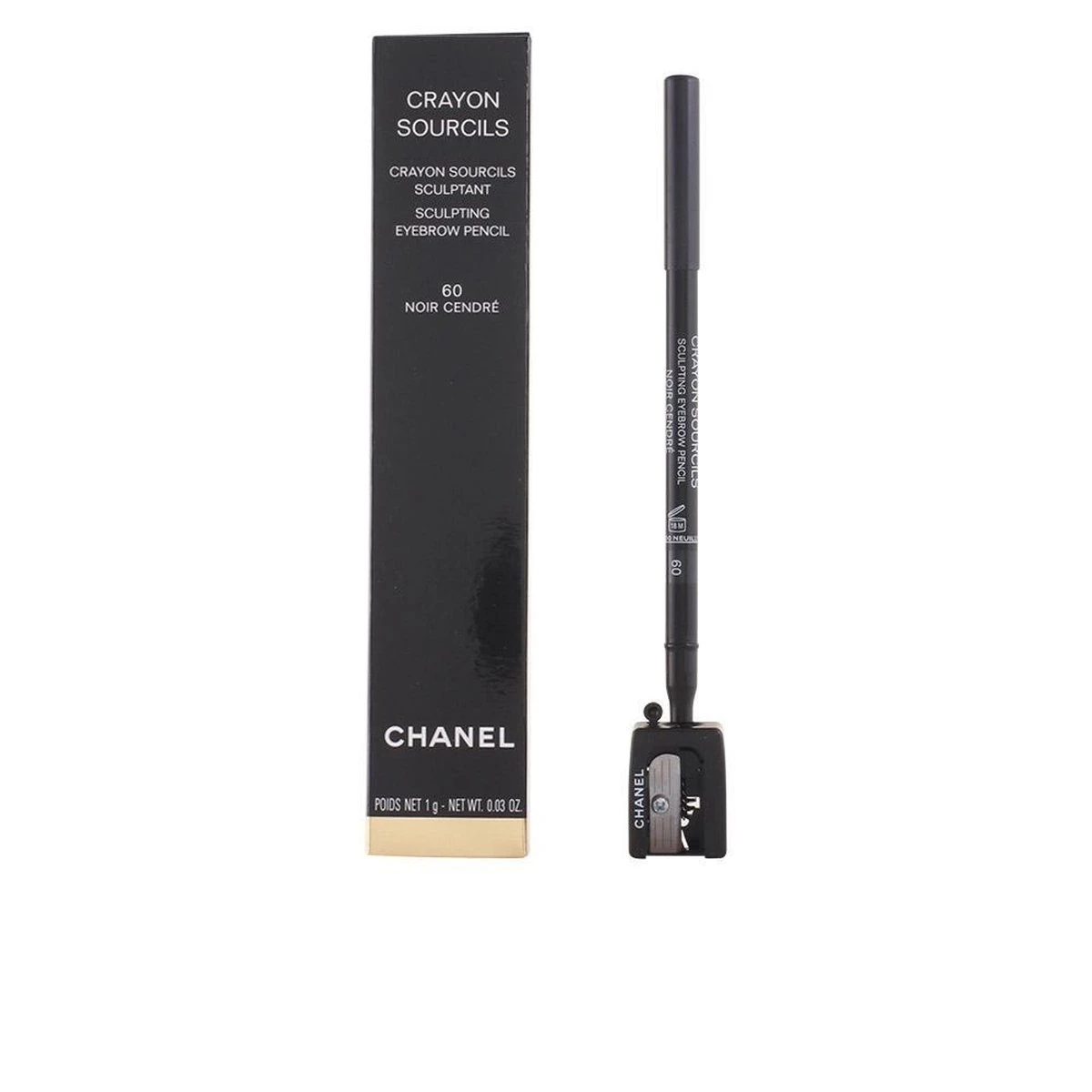 Chanel Crayon Sourcils Wenbrauwpotlood - 66 Noir Cendre - Zwart - Afbeelding 9