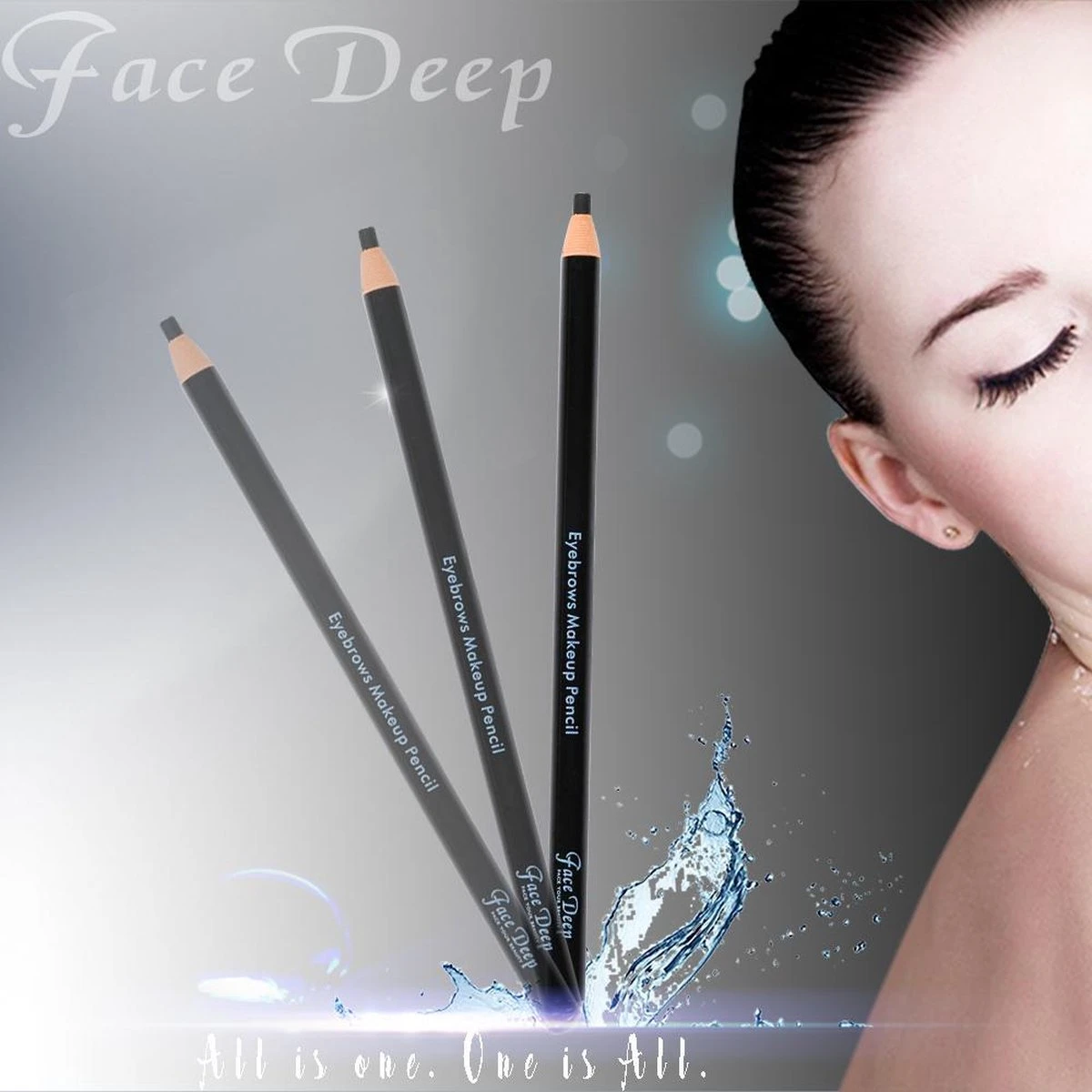 3 Stuks - Voortekenpotlood – PMU – Watervast Wenkbrauw Potlood – Permanente Make-up – PMU Potlood Zwart – Stripbaar Zwart Voortekenpotlood