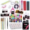 Acrylnagels Set | Nepnagels | Acryl Nagels Kit Starterspakket | Basispakket | Acrylnagels | Nail Art Pakket | 42 Kleuren Acryl Poeders/Glitters | 500 Franse Tips | Acrylic Liquid | Nagel Lijm | Plaknagels | 72 Delig | Nagel Set | Nagelstad