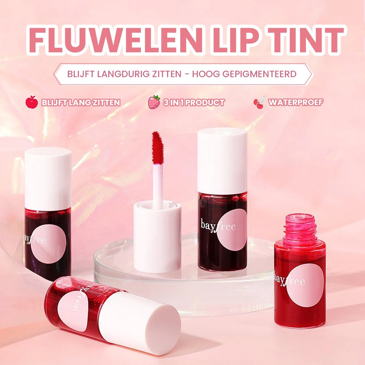 01 Appel - Lip Tint - Lip Stain - Lip Tattoo - Lip Tint Korean - Lip And Cheek Tint - Waterproof Lipstick - Waterproof Lip Tint - Watervaste Lip Tint Lippenstift