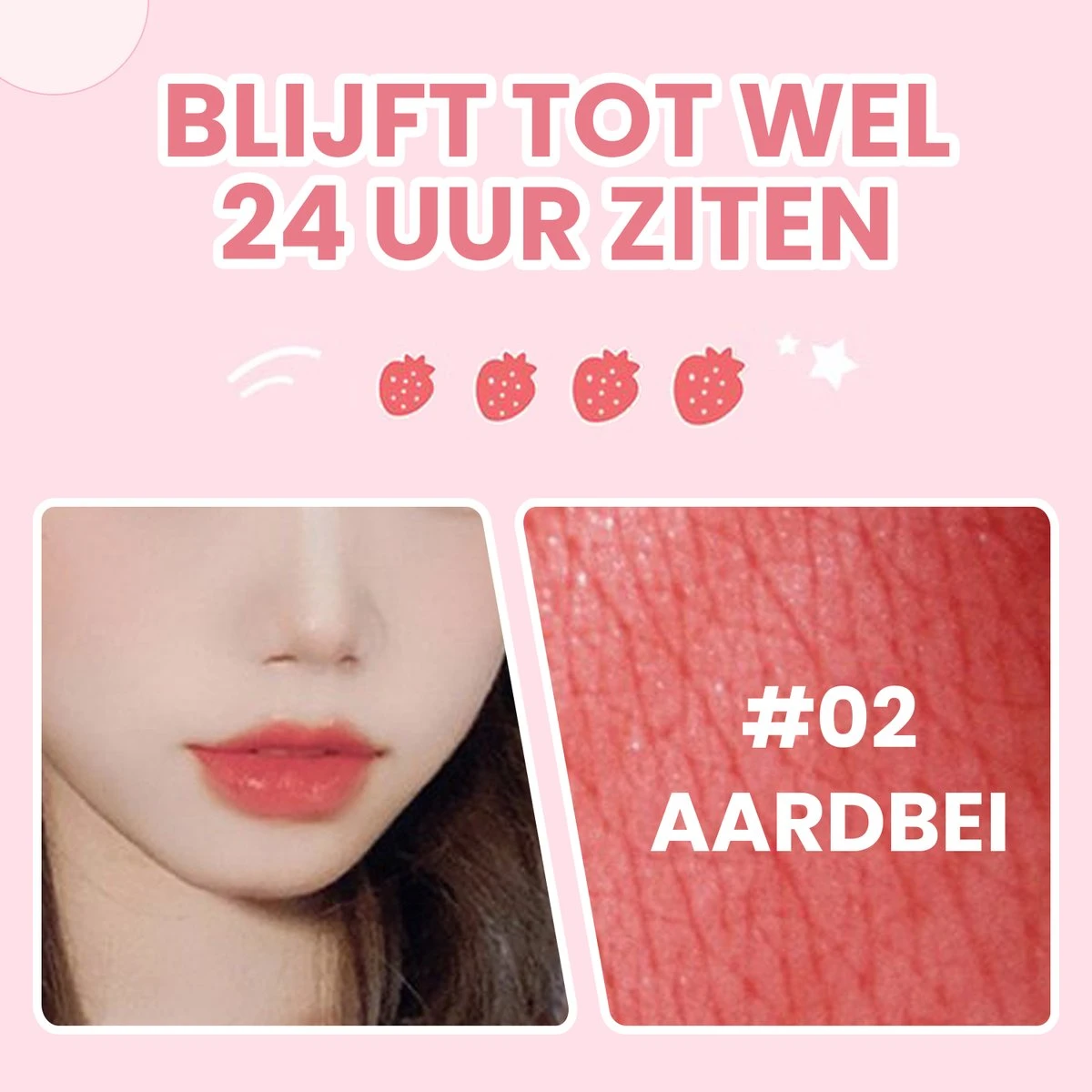01 Appel - Lip Tint - Lip Stain - Lip Tattoo - Lip Tint Korean - Lip And Cheek Tint - Waterproof Lipstick - Waterproof Lip Tint - Watervaste Lip Tint Lippenstift - Afbeelding 7
