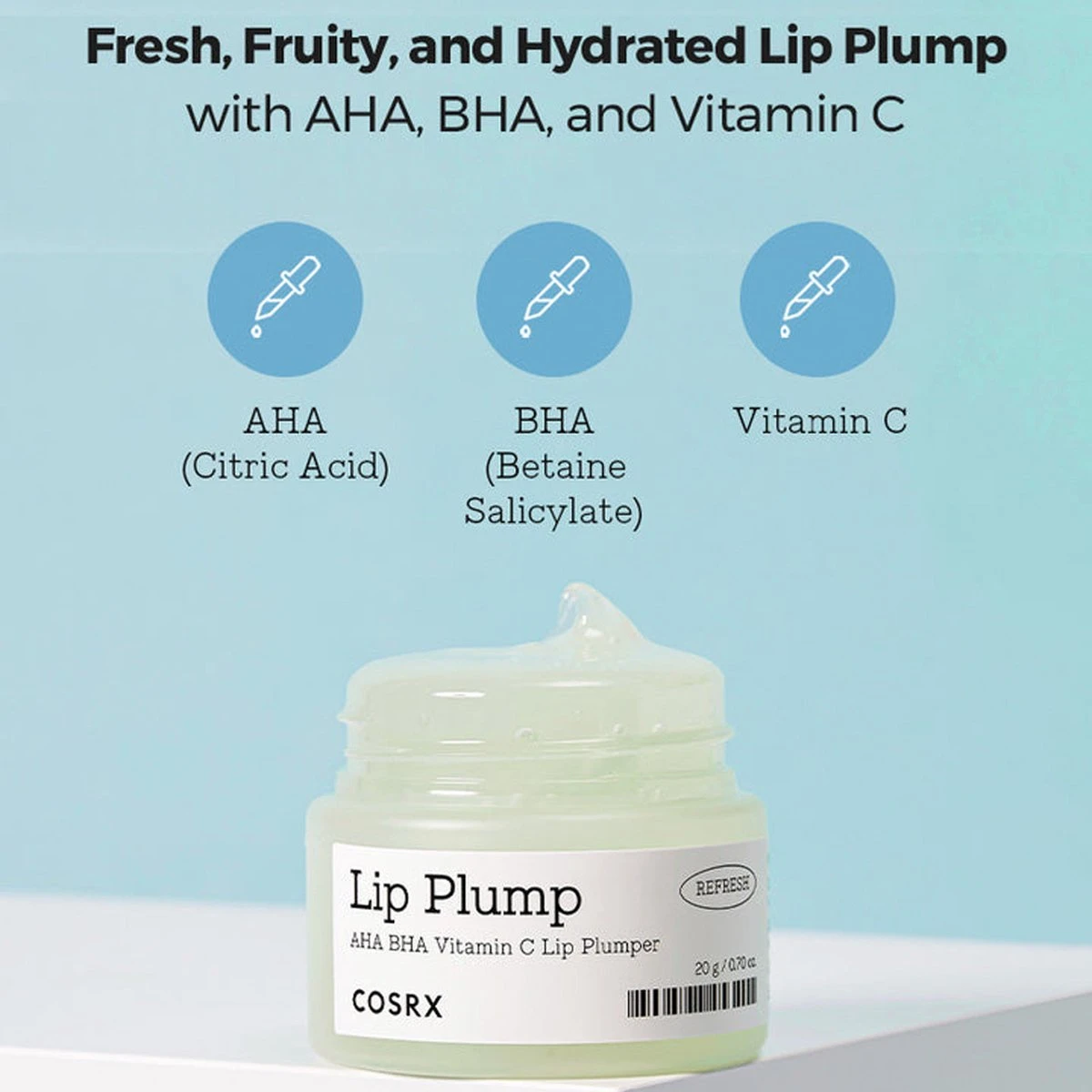 COSRX Refresh AHA BHA Vitamin C Lip Plumper 20 G 20gr - Afbeelding 3