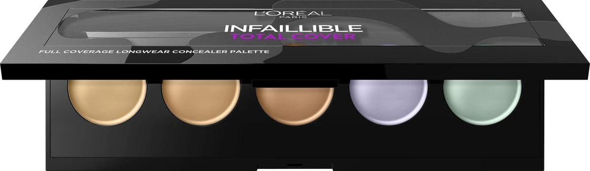 L'Oréal Paris Infallible Total Cover Concealer Palette - 105 Red Fiction - Afbeelding 2