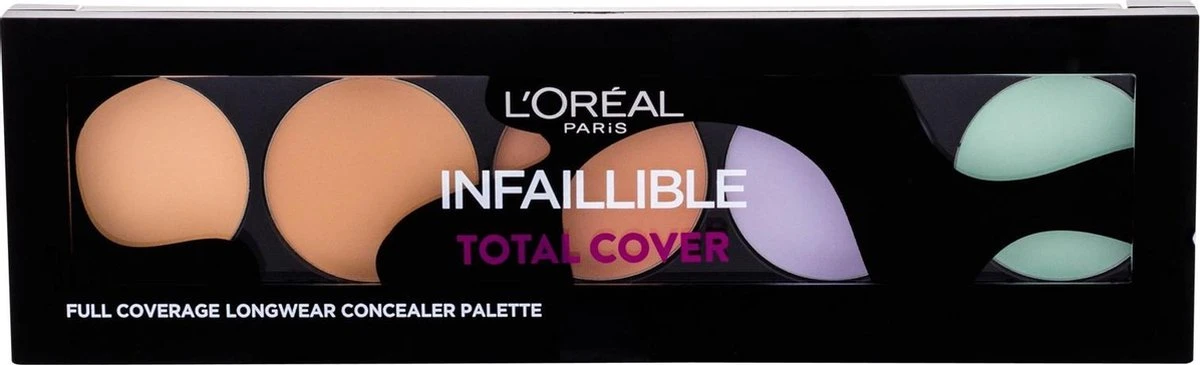 L'Oréal Paris Infallible Total Cover Concealer Palette - 105 Red Fiction - Afbeelding 3