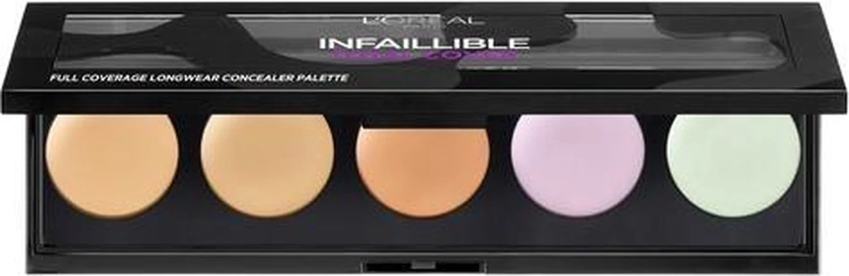 L'Oréal Paris Infallible Total Cover Concealer Palette - 105 Red Fiction - Afbeelding 6