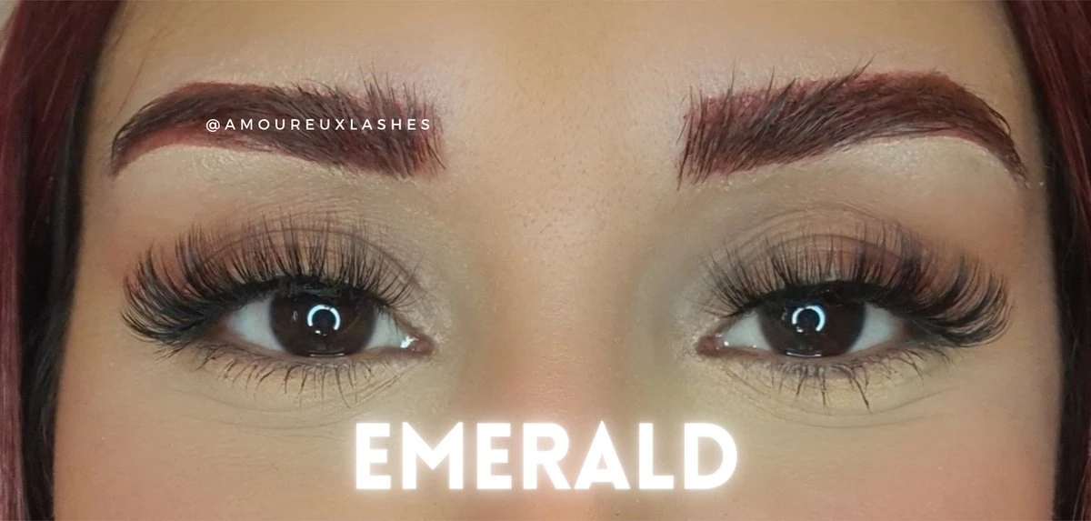 Merkloos Nep Wimpers Russisch Volume- Emerald Wimperextension Lashes - Afbeelding 4