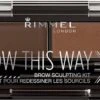 Rimmel London Brow This Way Eyebrow Kit - 002 Brown - Wenkbrauwpoeder