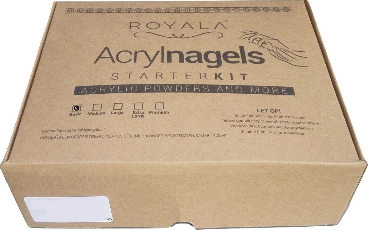 Royala Acrylnagels StarterSet - 500 Clear French Tips - Nagellijm - Nailart - 3 Colors Acryl Poeders - StarterSet - Nepnagels - Manicure Set Voor Nail Art Kit - Nagel Decoratie - Acryl Poeders - Acryl Vloeistof- Monomer - Afbeelding 2