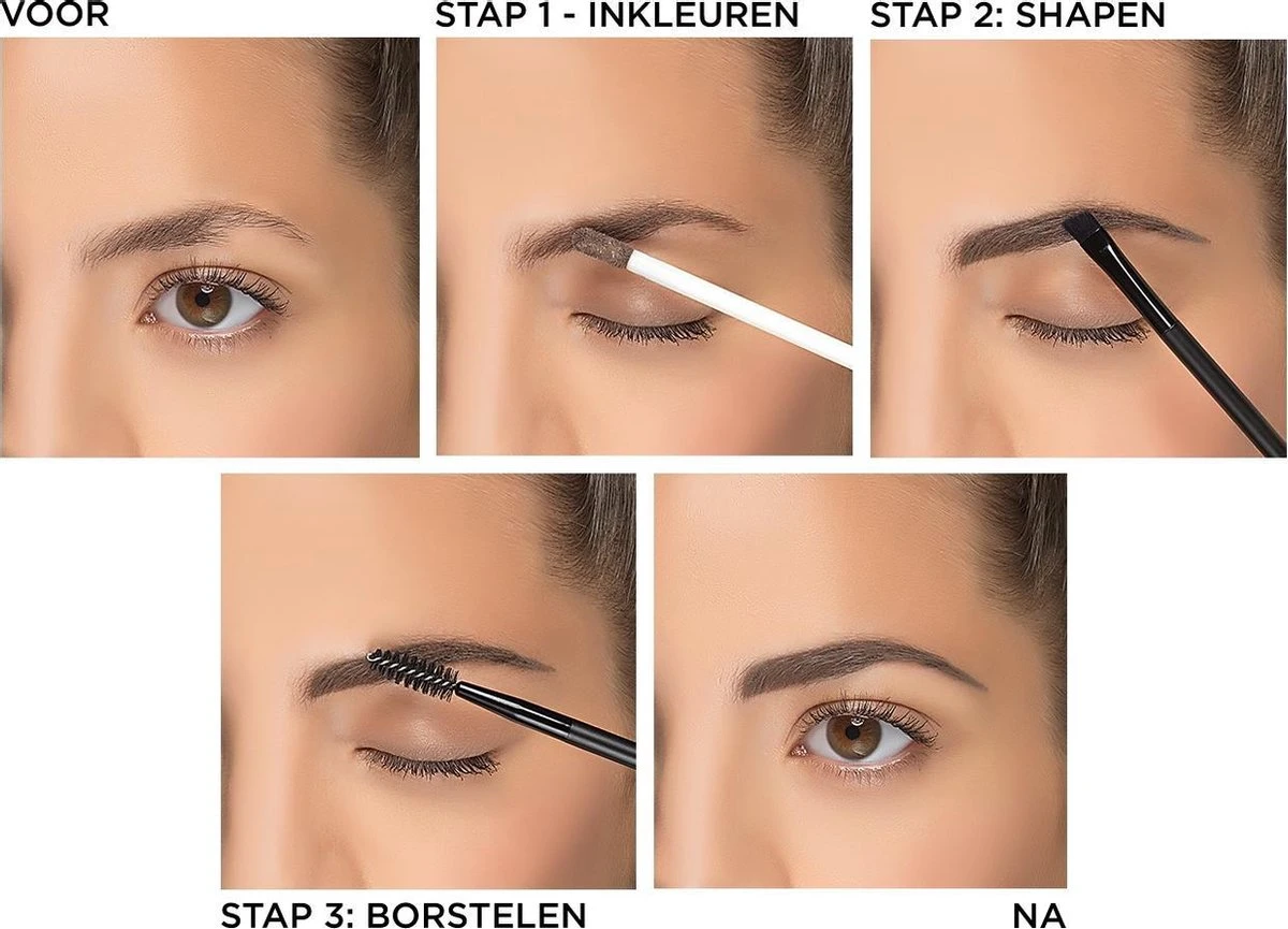 L’Oréal Paris Unbelieva Brow Wenkbrauwgel - 109 Ebony - Donker Bruin - Waterproof - 3.4 Ml - Afbeelding 11