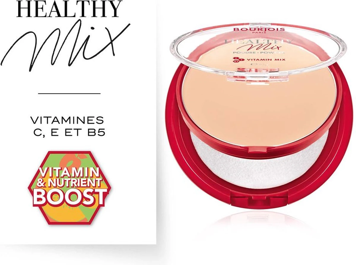 Bourjois Healthy Mix Compact Gezichtspoeder - 02 Golden Ivory - Afbeelding 3