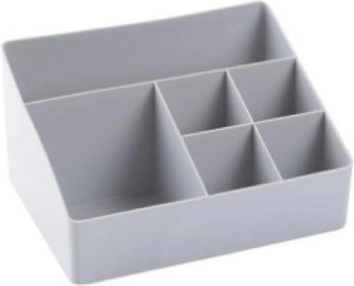 Merkloos Make-Up Organizer - Opbergdoos - Cosmetica - Grijs - Sieraden - Nagelak - Make Up Organizer - Make Up Organizers - Afbeelding 2