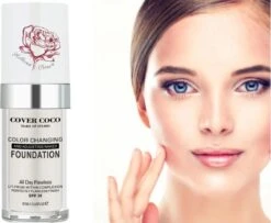 Covercoco London Flawless Foundation - Premium Color Changing - Kleurveranderende - Voor Elke Kleur Huid - Waterproof TLM
