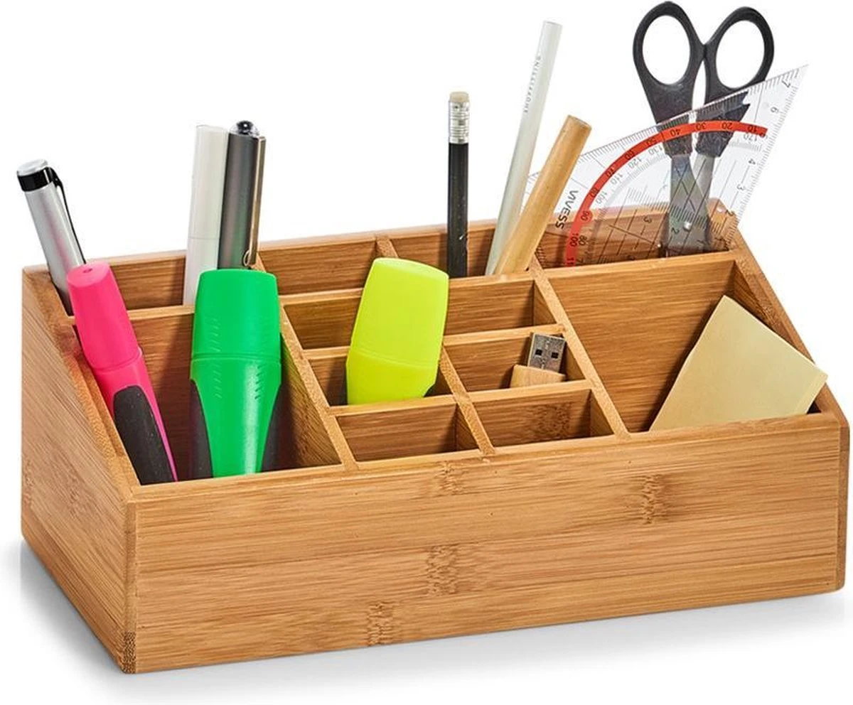 Zeller Present Cosmetica Display Bamboe - A-11-3-BHout - Sorteervakken & Duurzaam - Afbeelding 2