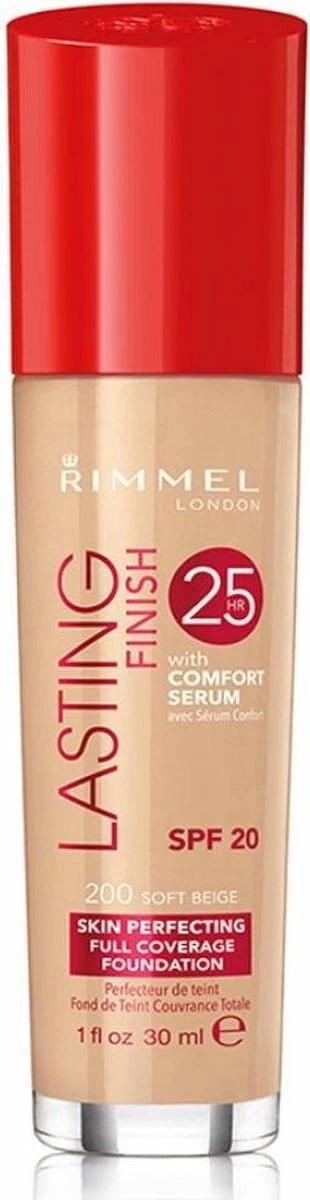 Rimmel London Lasting Finish Foundation - 200 Soft Beige - Afbeelding 11
