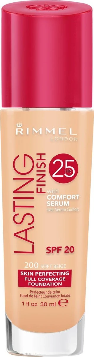 Rimmel London Lasting Finish Foundation - 200 Soft Beige - Afbeelding 13