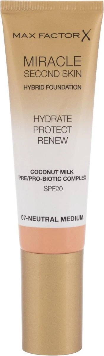 Max Factor Miracle Second Skin Foundation - 07 Neutral Medium - Afbeelding 6