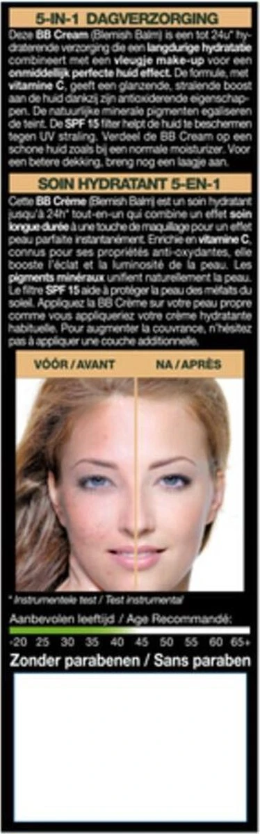 Garnier Face SkinActive - BB Cream Classic Light 5-in-1 Dagverzorging - 2x 50 Ml - Afbeelding 3